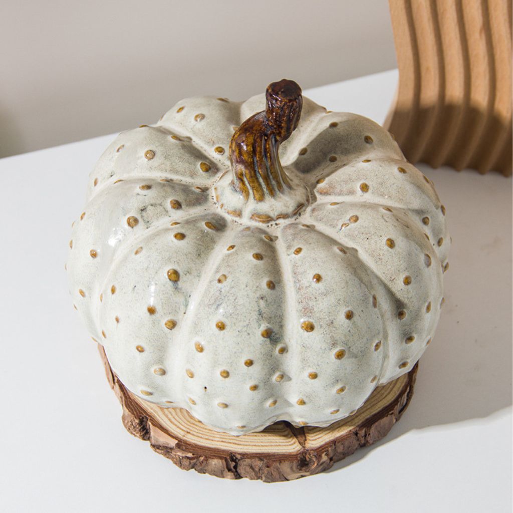 Demeter Glazed Ceramic Pumpkin