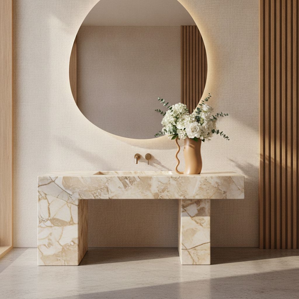 Serpa Wavy-Handle Sculptural Glazed Vase