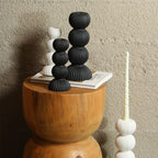 Imerovigli Ribbed Ceramic Candle Holder
