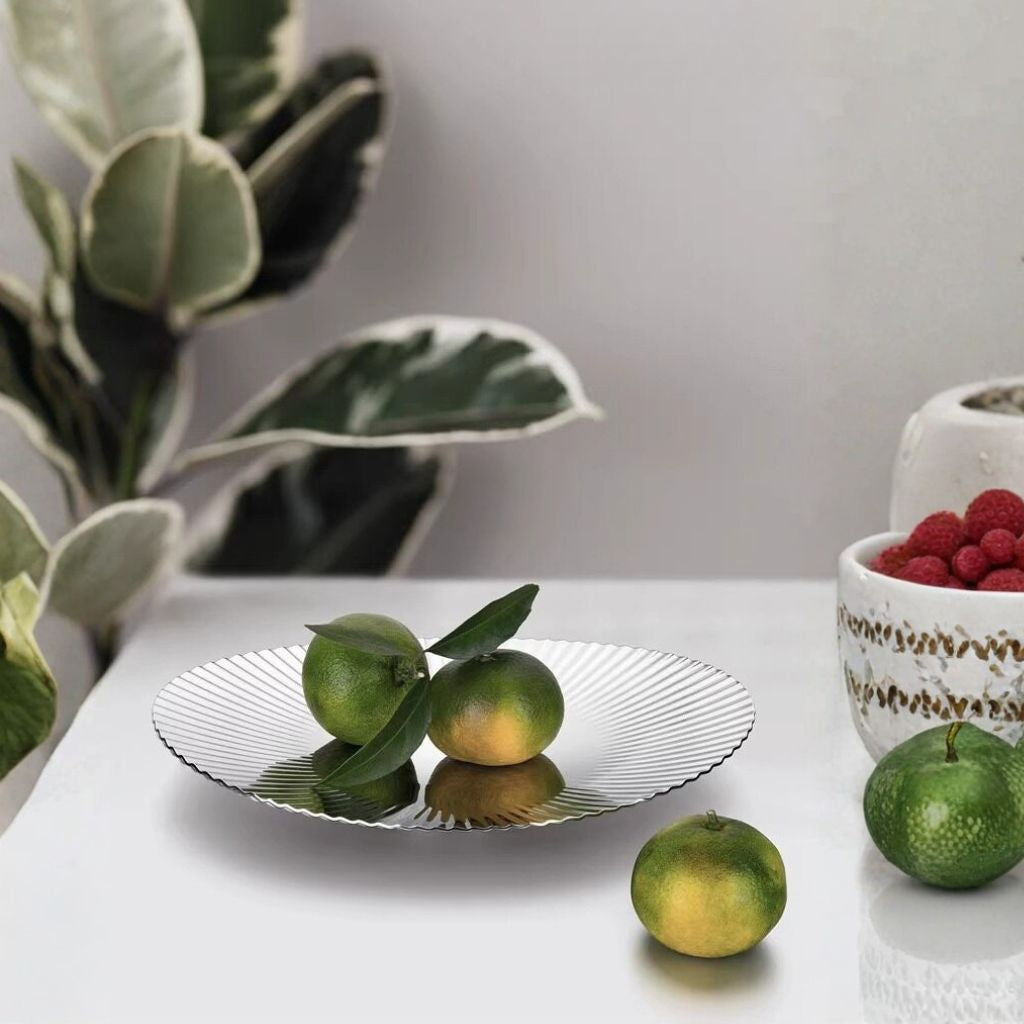 Élan Ripple Oval Steel Tray