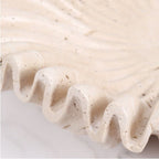 Rieti Ruffled Petals Travertine Bowl