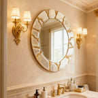 Auria Handcrafted Round Wall Mirror