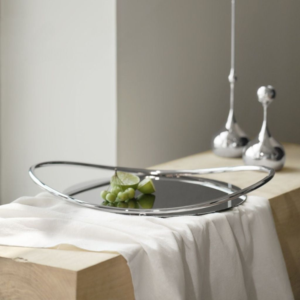 Ouroboros Sculptural Loop Stainless Tray