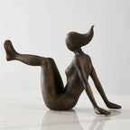 Harmonia Textured Figure Sculpture Bookend