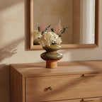 Venatus Sculptural Glazed Ceramic Vase