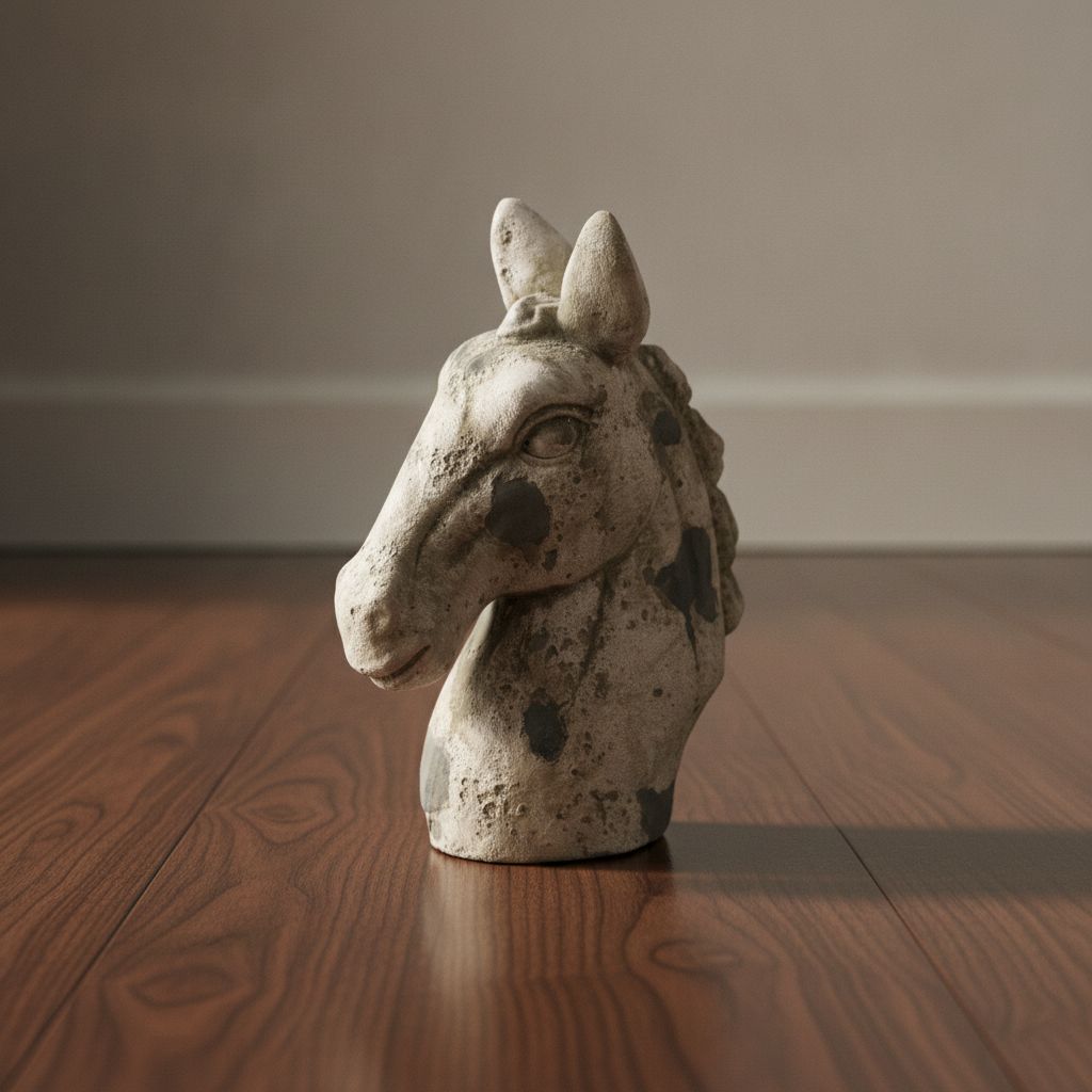 Bucephalus Weathered Horse Head Sculpture