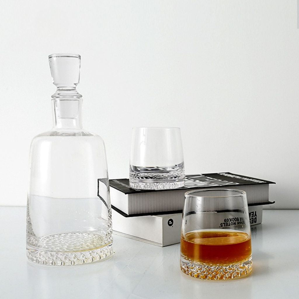 Como Textured Glass Decanter