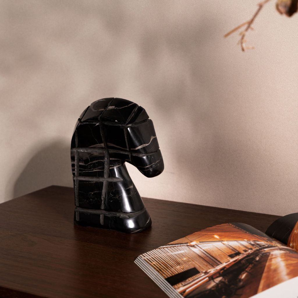 Magnus Grid Horse Head Sculpture