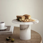 Volterra Marble Pedestal Tray