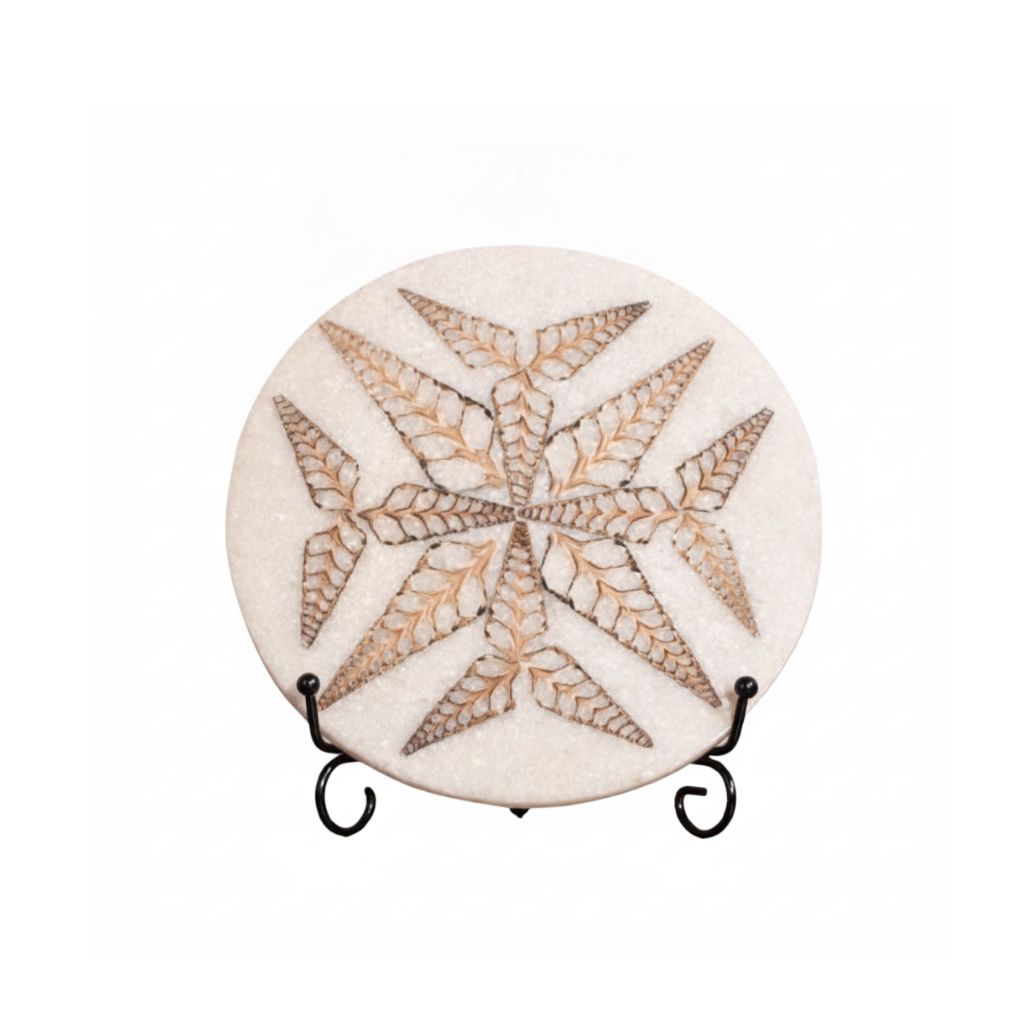 Pelta Fossil Stone Ornament