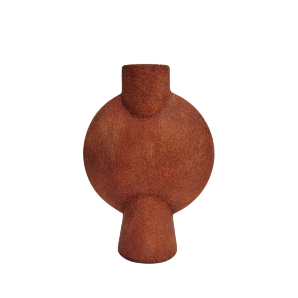Mirage Oblate Glazed Ceramic Vase