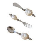 Mina Natural Shell Flatware Set