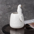 Lorito Sculptural Embossed Ceramic Vase