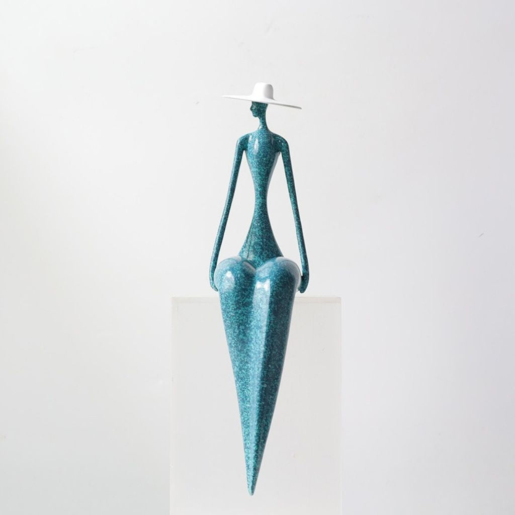 Hepburn Sitting Figure Sculpture