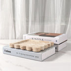 Cádiz Scalloped Travertine Tray