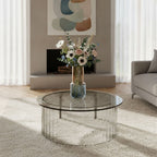 Solstice Two-Tone Crackle Glass Vase