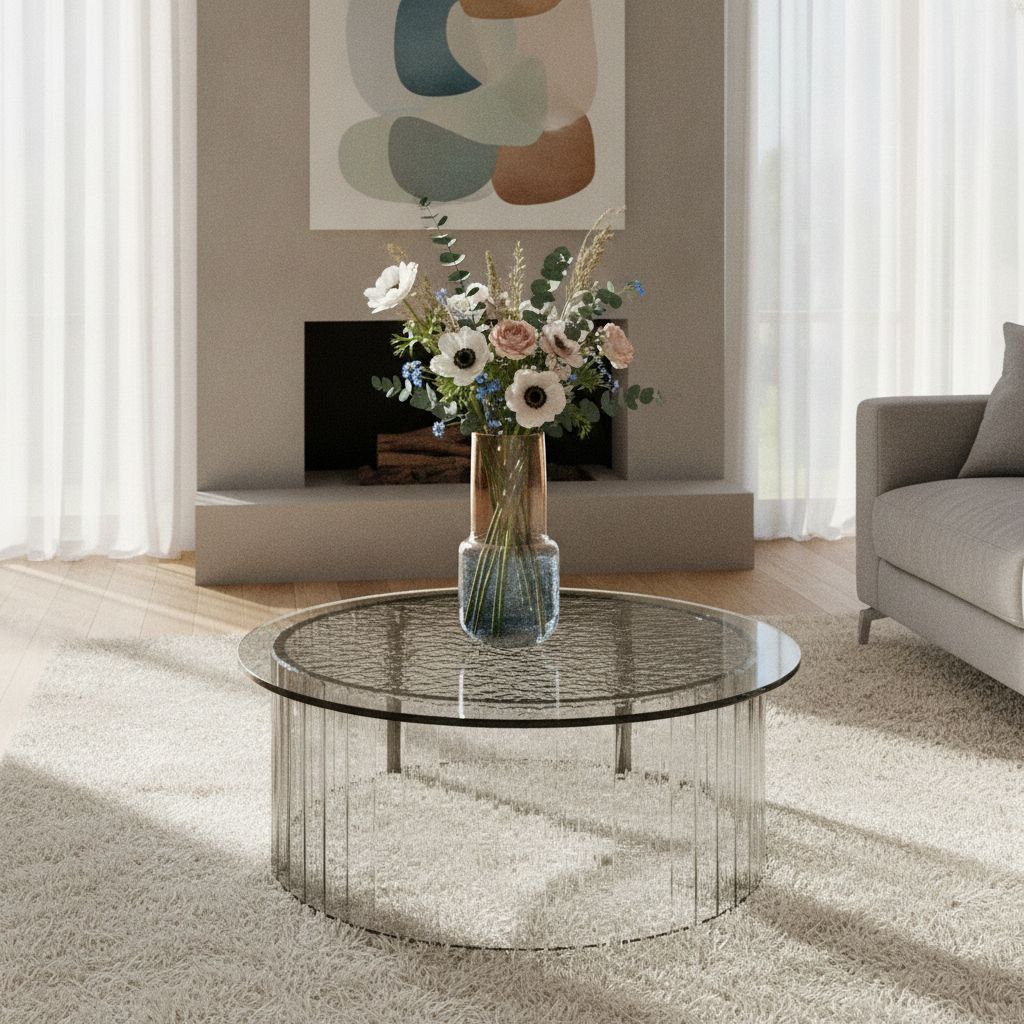Solstice Two-Tone Crackle Glass Vase