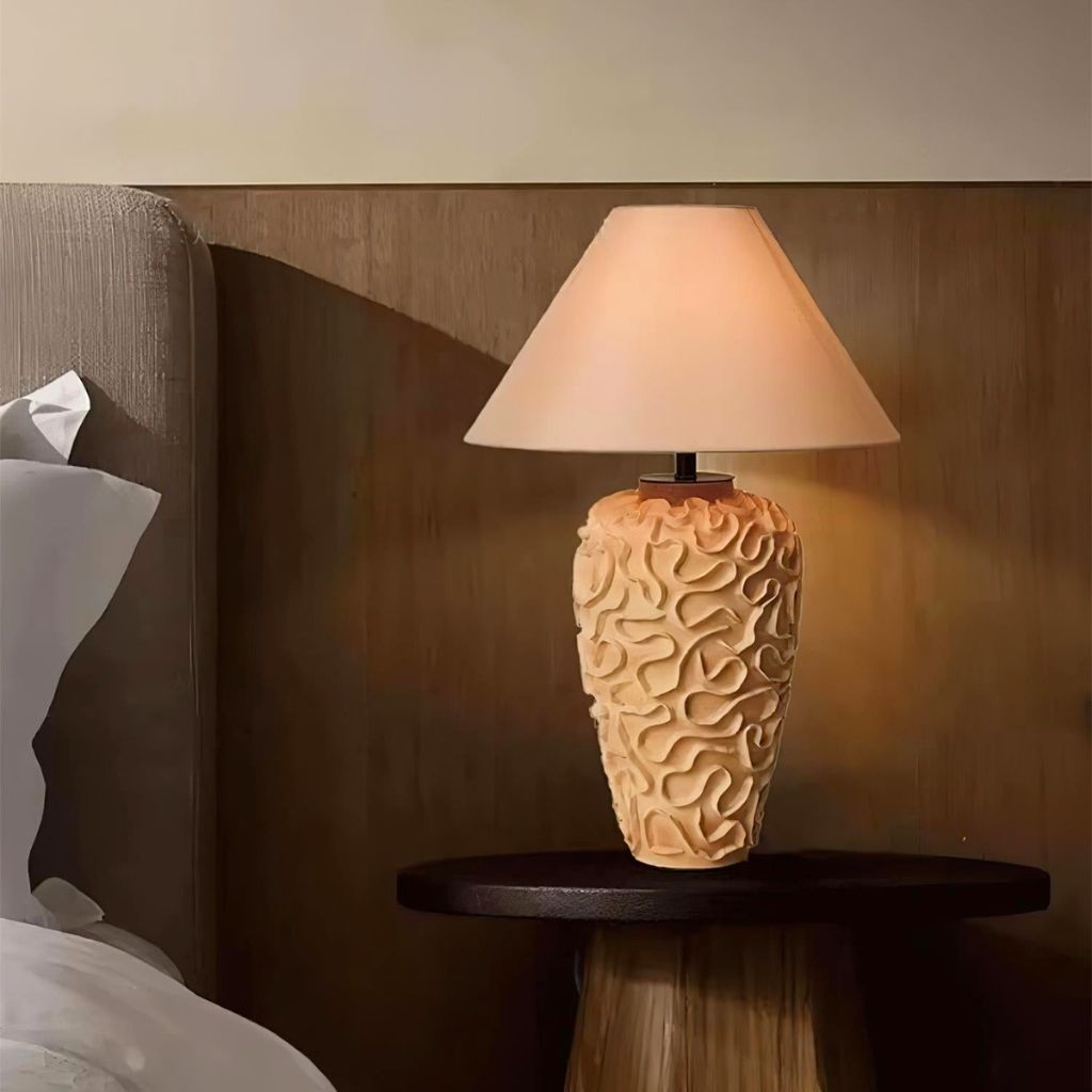 Rilievo Curvilinear Ceramic Table Lamp