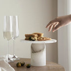 Volterra Marble Pedestal Tray