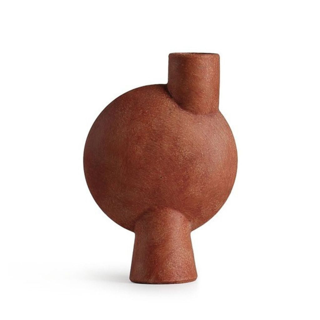 Mirage Oblate Glazed Ceramic Vase