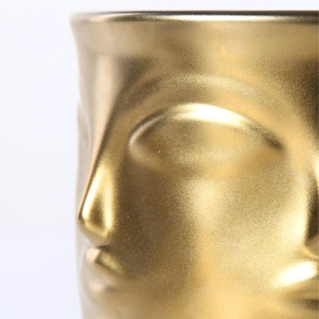 Tacet Embossed Face Ceramic Bowl