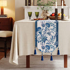 Perrine Branch Motif Fringed Table Runner