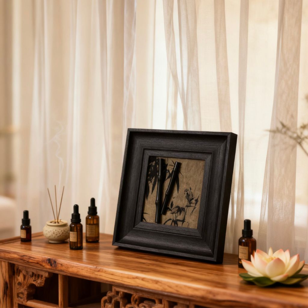 Miyabi Bamboo Motif Framed Artwork