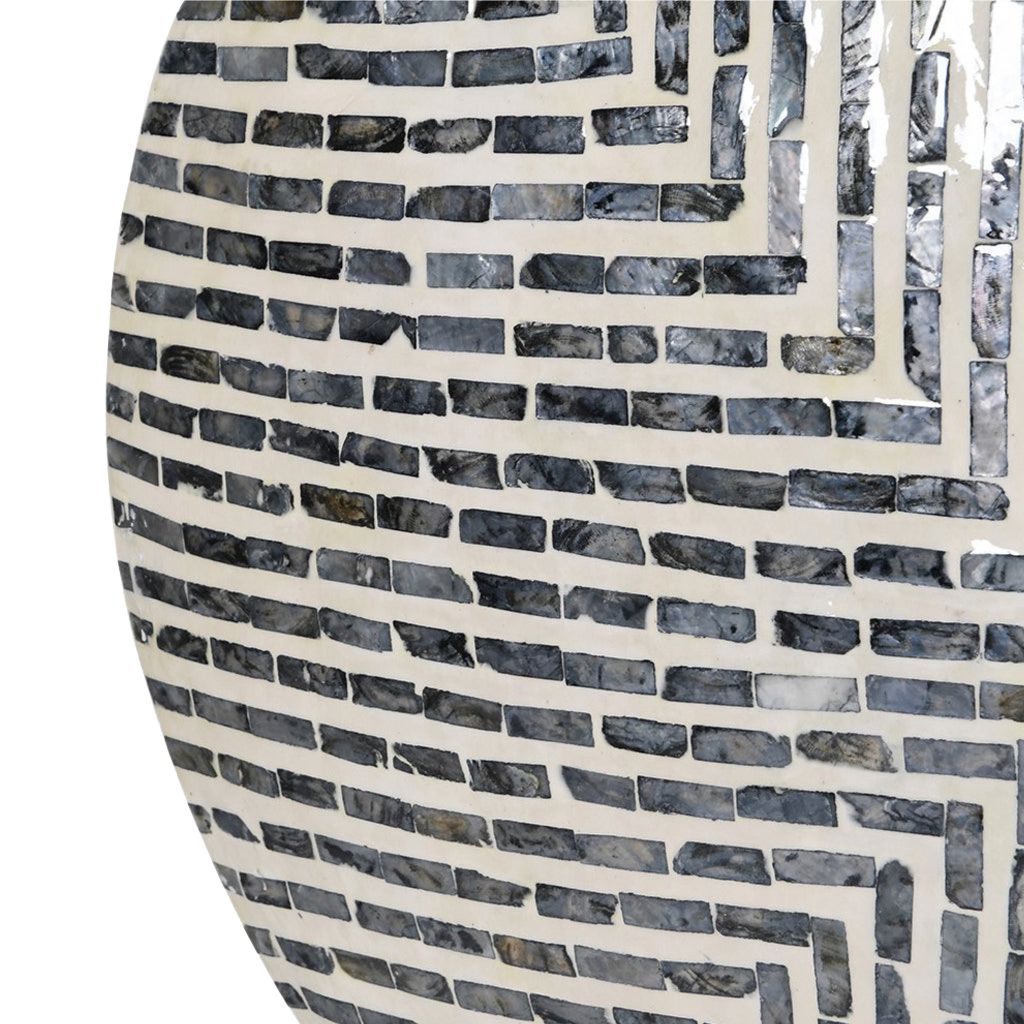 Maretti Oblate Mother-of-Pearl Vase