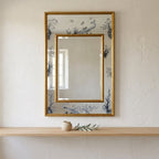 Lisière Botanical & Avian Motif Rectangular Wall Mirror
