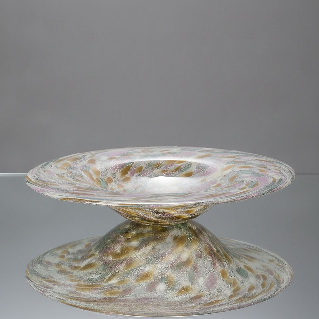 Confetti Hand-Blown Pastel Glass Tray