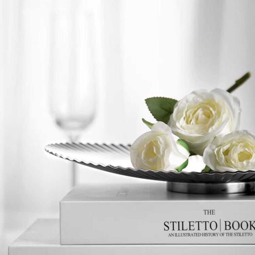 Élan Ripple Oval Steel Tray