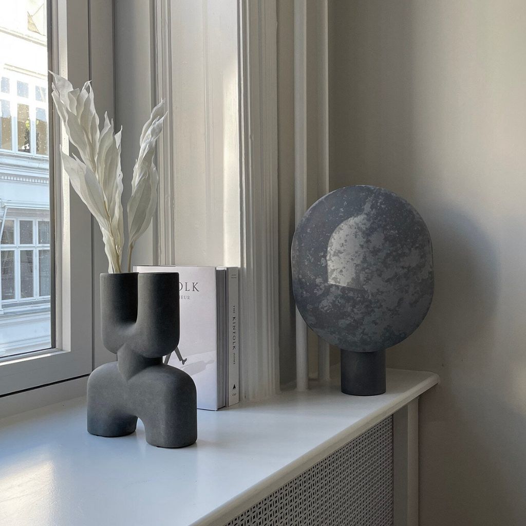 Animus Bifurcated Hand-Glazed Ceramic Vase