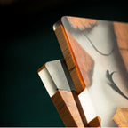Mokume Fused Pine Coaster