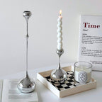 Cadence Tapered Stainless Candle Holder