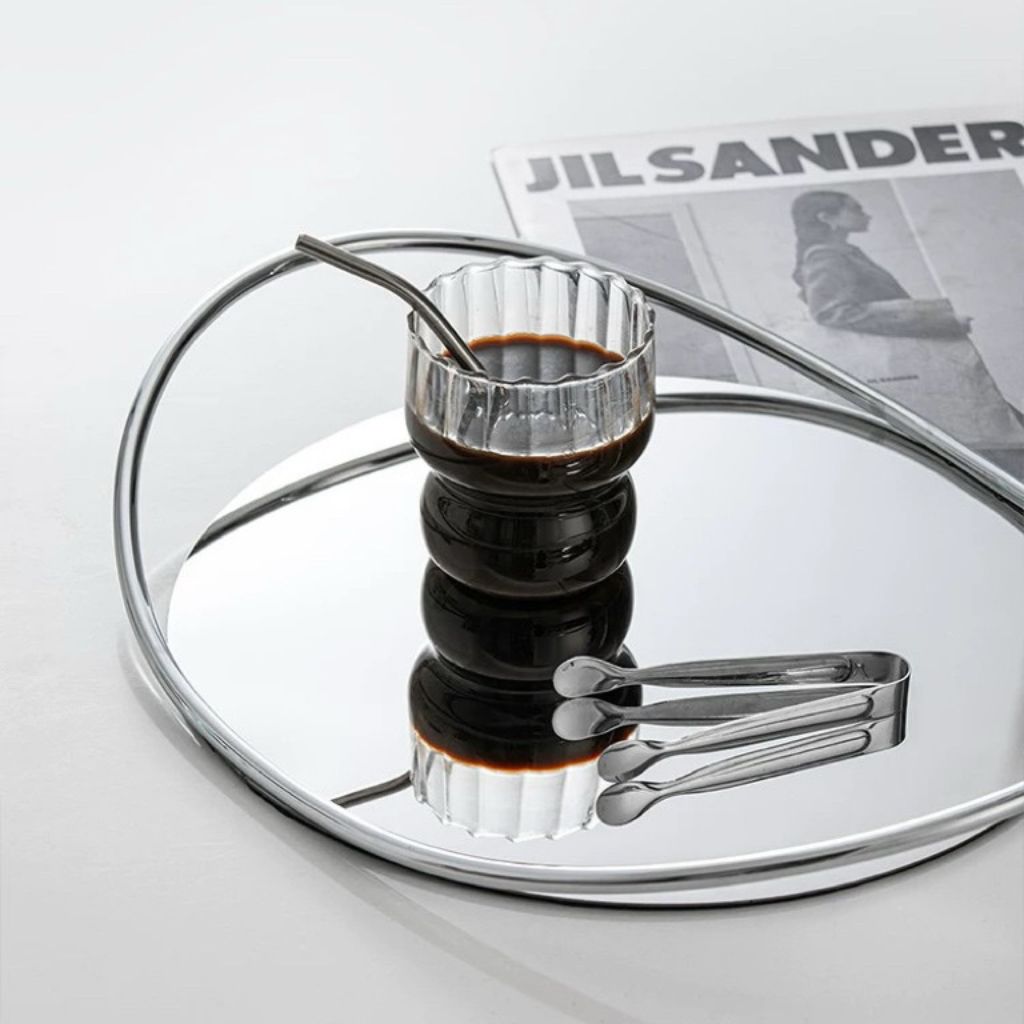Ouroboros Sculptural Loop Stainless Tray