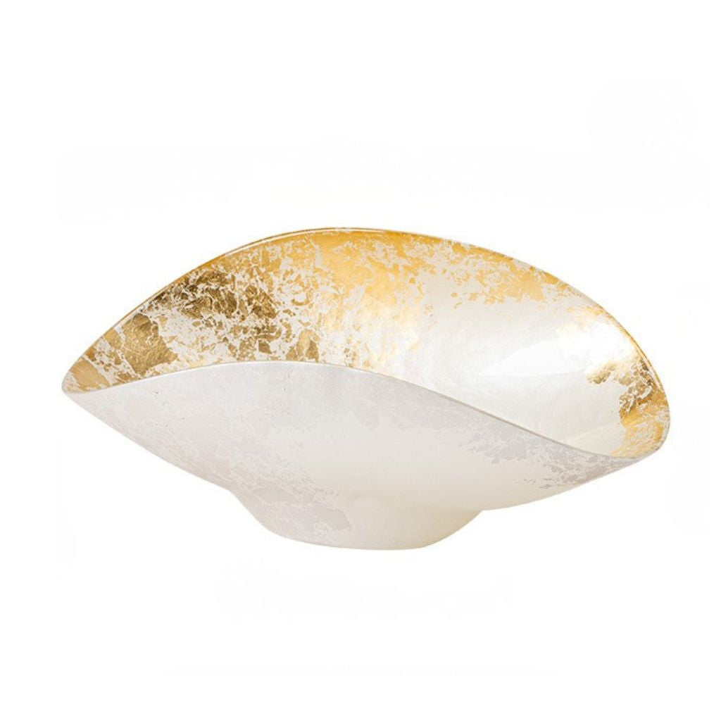 Stellaria Gold Leaf Glass Bowl
