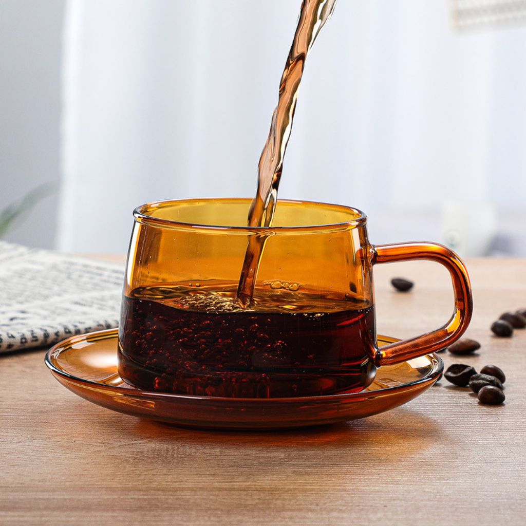 Kohaku Glass Coffee Cup