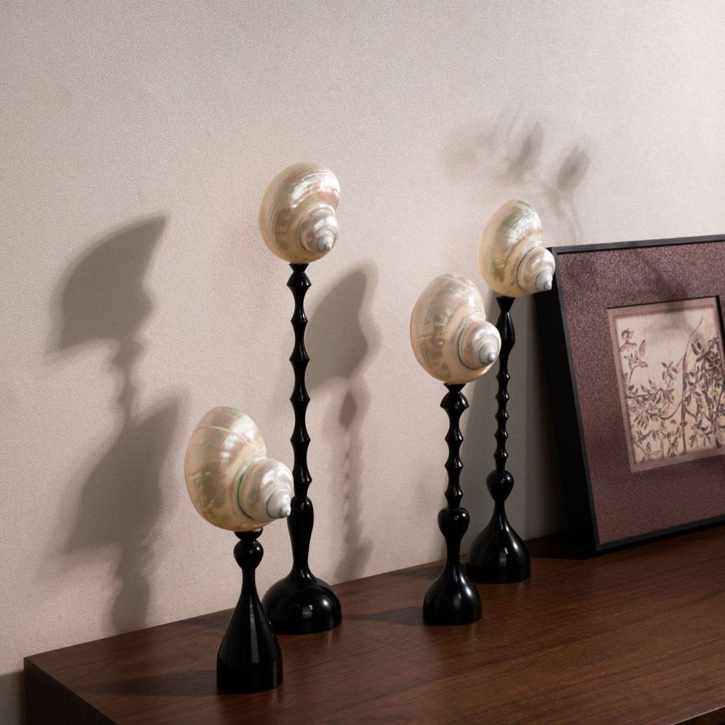 Triton Pedestal Conch Ornament