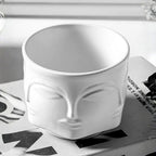 Tacet Embossed Face Ceramic Bowl