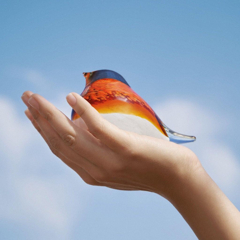 Carino Hand-blown Glass Bird