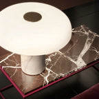 Pythia Sculptural Glass & Marble Table Lamp