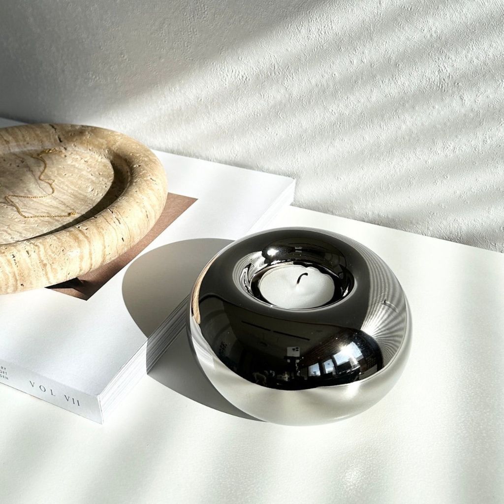 Orbis Ceramic Tealight Candle Holder