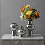 Elara Sphere Sculptural Glass Vase