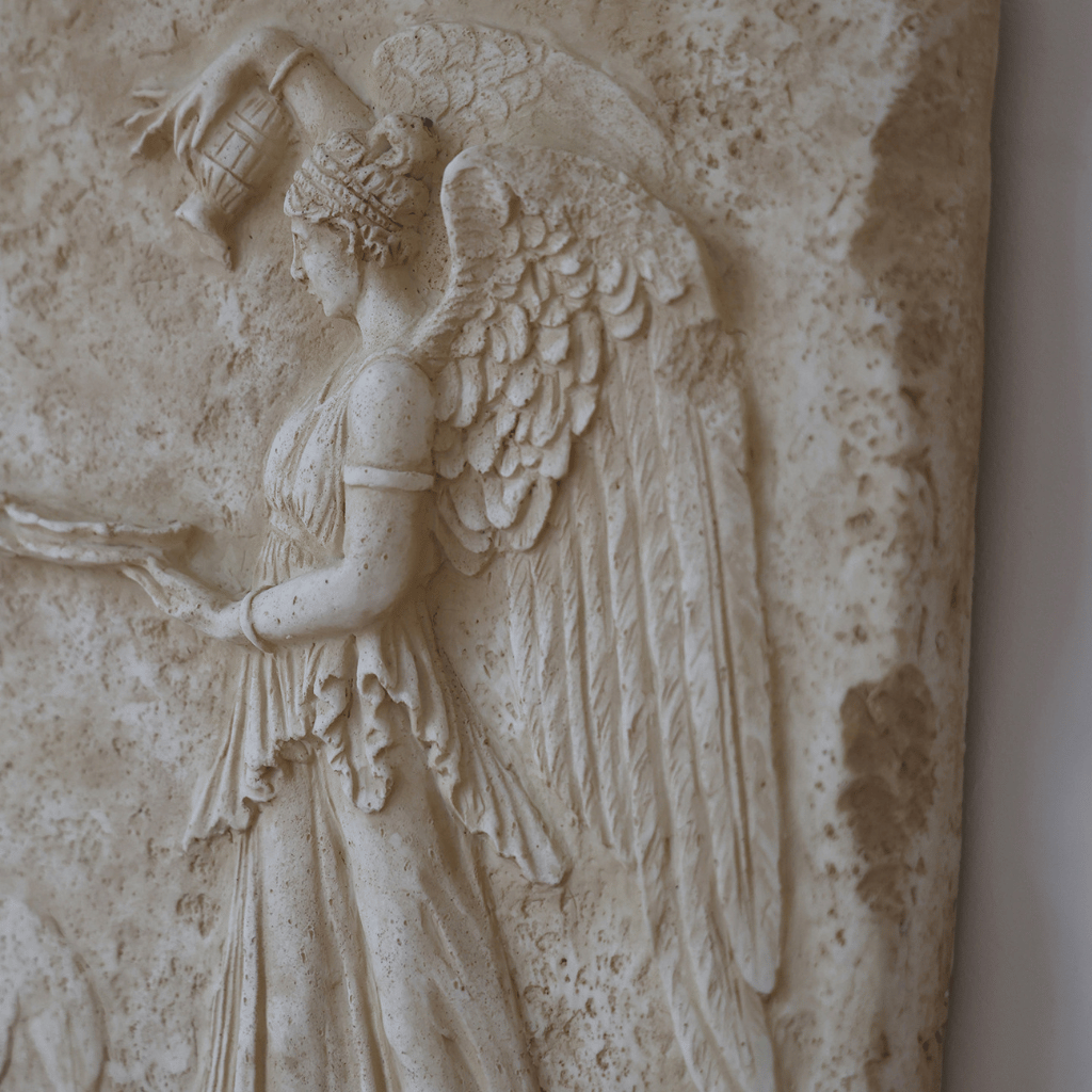 Libation Bas-Relief Wall Plaque