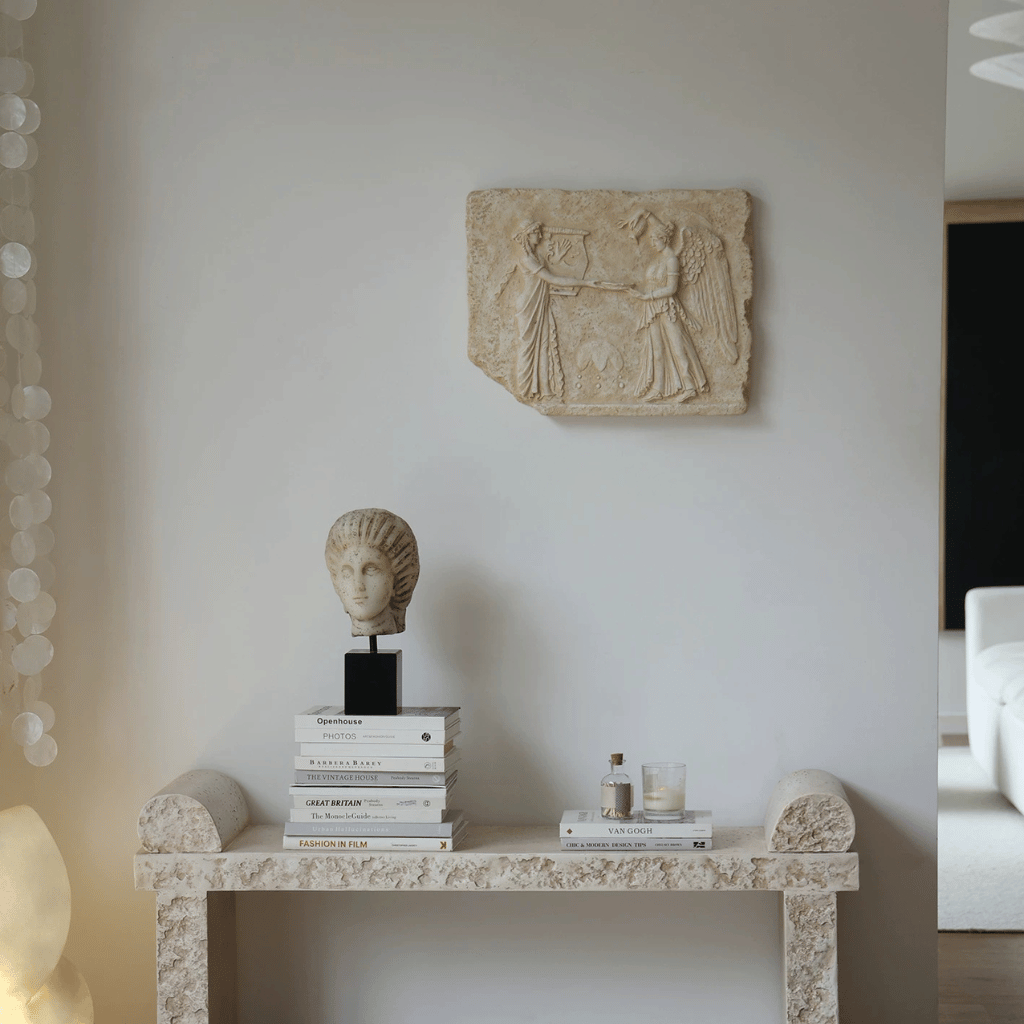 Libation Bas-Relief Wall Plaque