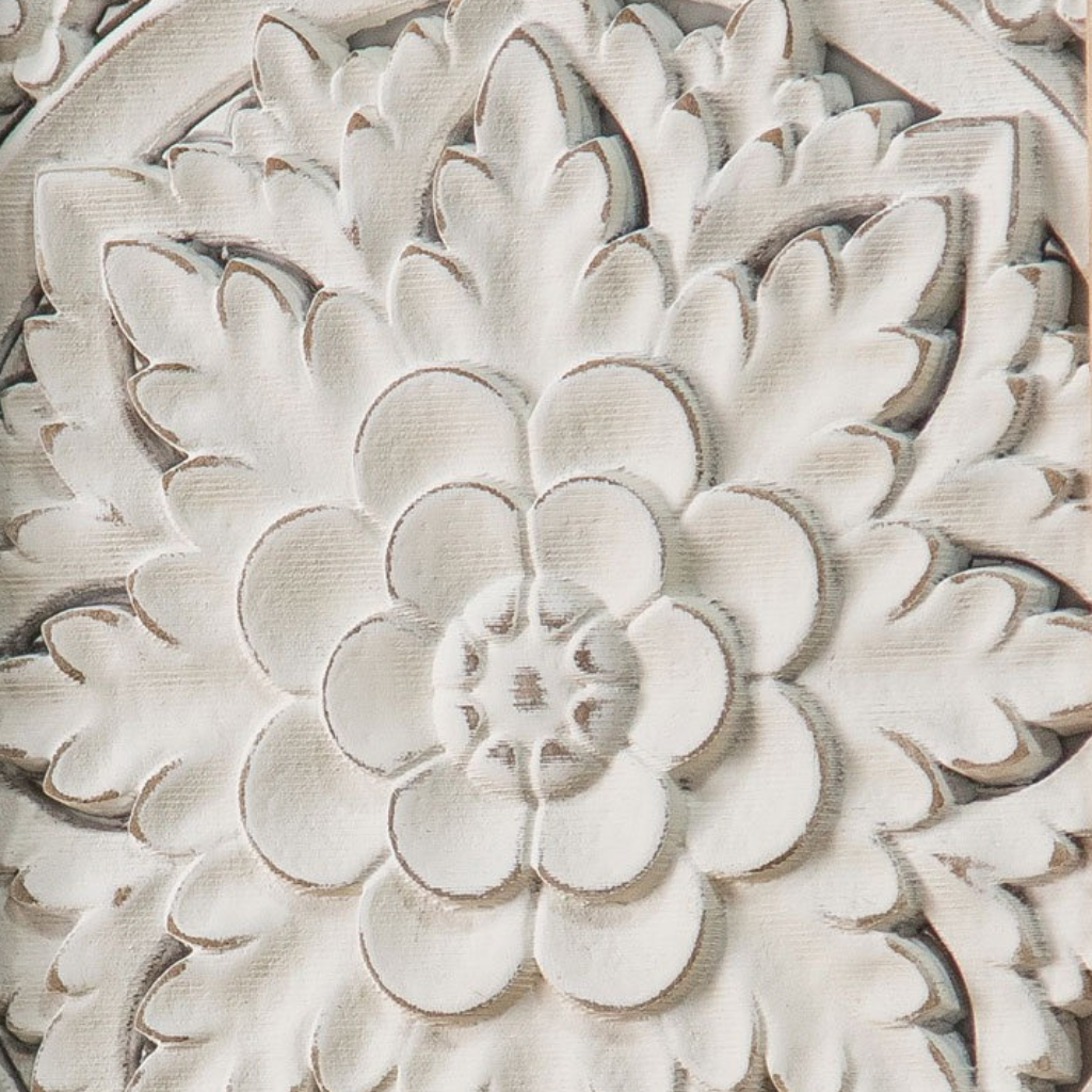 Jali Wooden Triptych Wall Panel