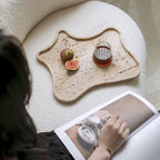 Alacati Irregular Wavy Travertine Tray