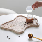 Alacati Irregular Wavy Travertine Tray