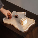 Alacati Irregular Wavy Travertine Tray