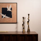 Aulos Weathered Spiral Candle Holder